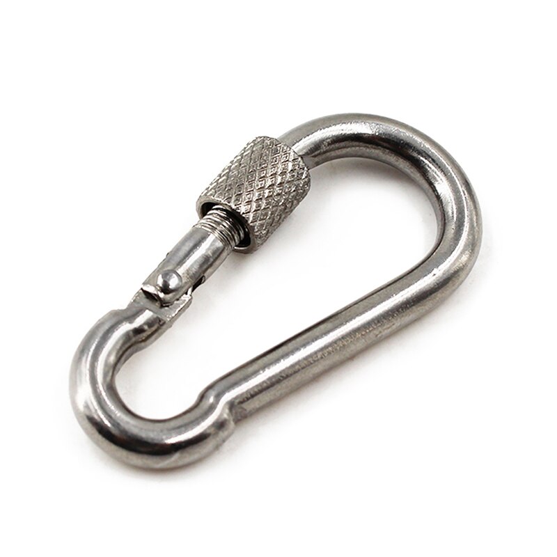 4PCS to 10PCS M4 M5 M6 M8 Screw Lock Spring Clip Spring Snap Carabiner Quick Link 304 Stainless Steel