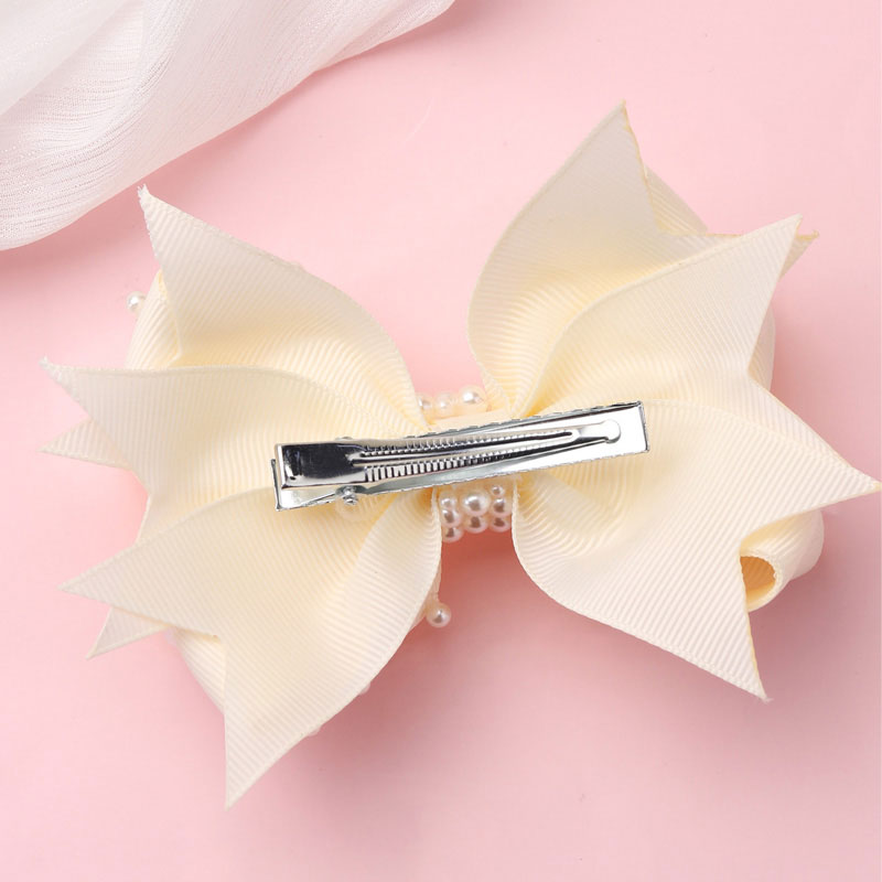 Épingles à cheveux nœud papillon en dentelle Kawaii pour filles, fleur, papillon, pince à cheveux, perle, boutique, vêtements de sauna, outils de coiffure,