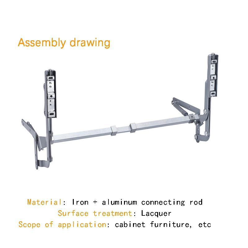 Air Operated Hinge on the Vertical Lift,Translational Pneumatic Turning Bracket,Home Furniture Hardware,Fittings