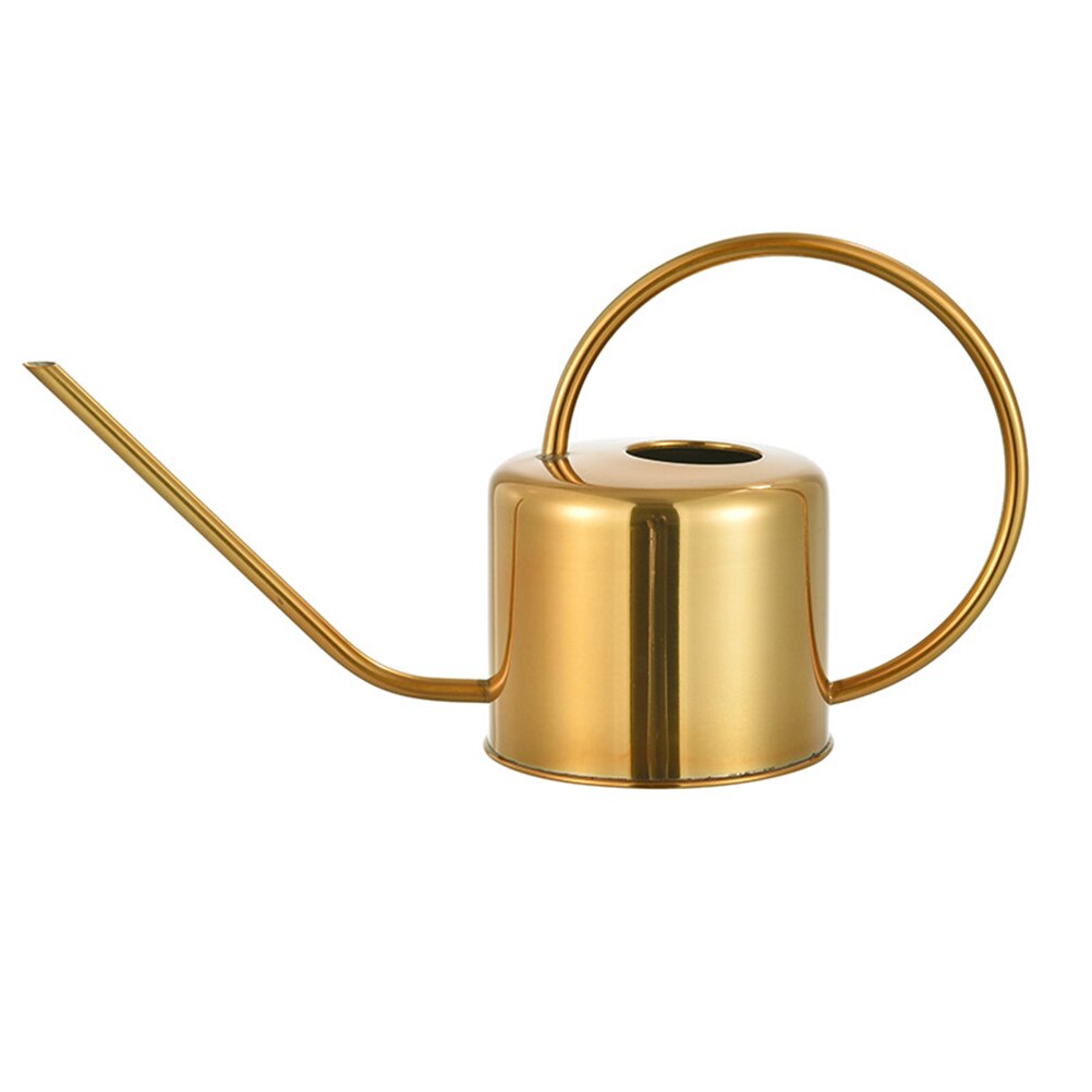 1pc 1,3 L Pflanzen Gießkanne Edelstahl Gießkanne Lange Auslauf Sukkulenten Bewässerung Wasserkocher Gartenarbeit Werkzeug: Golden