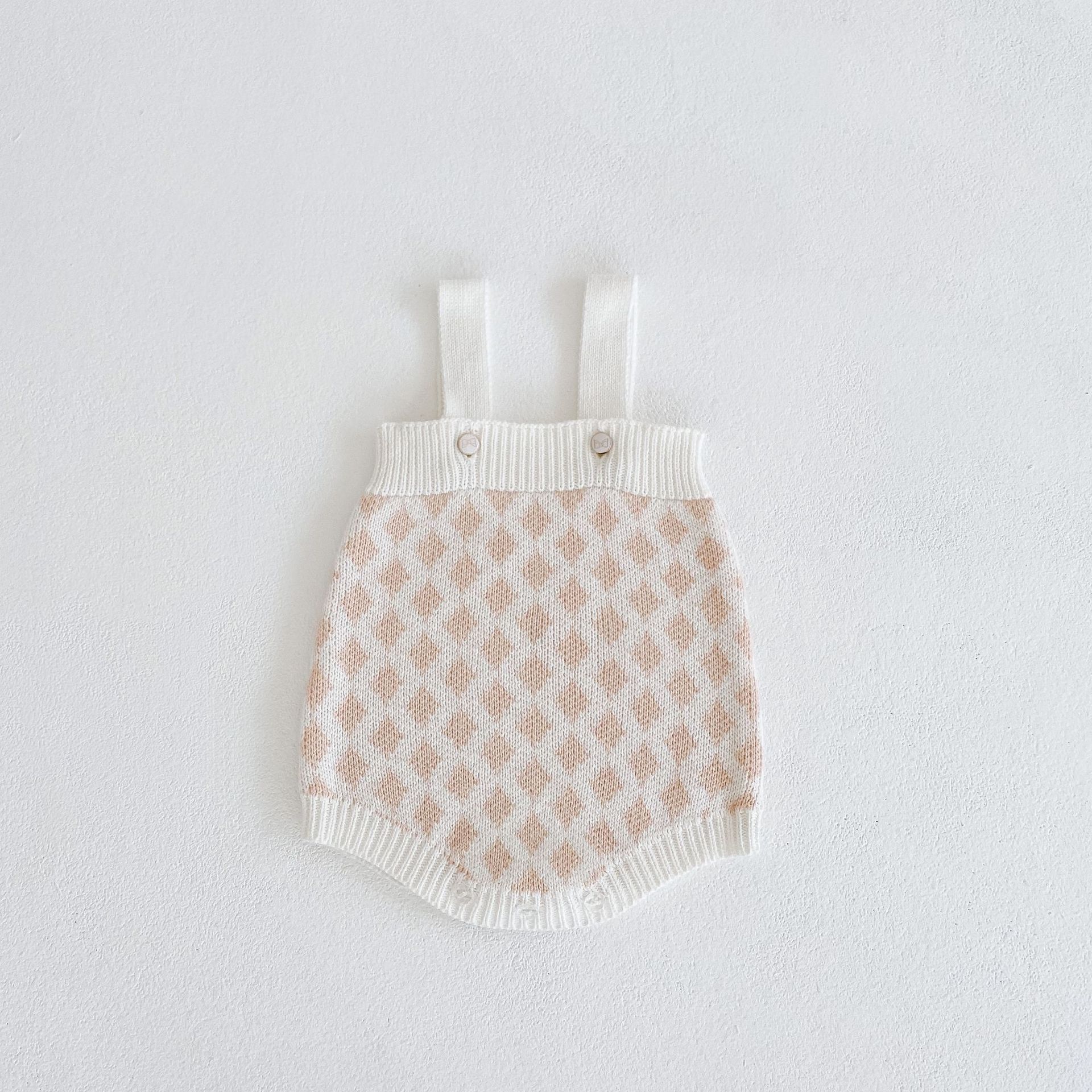 2022 Herbst Neue Baby jungen und mädchen kleidung anzug jacquard platz 100% baumwolle garn gestrickte Strampler + Mantel zwei-stück einstellen: RompeRs / 24M