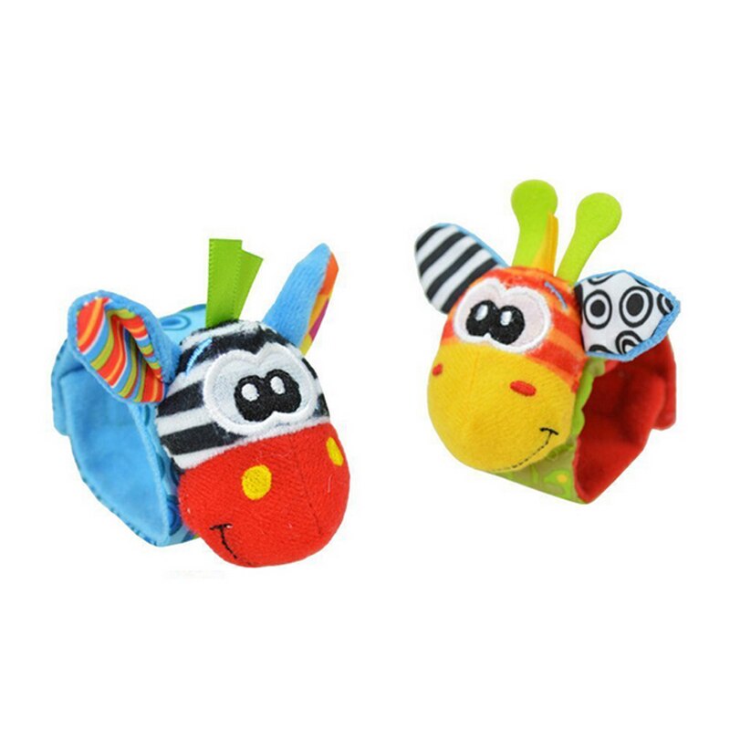 1pc baby socken Spielzeug Tier Socken Handgelenk Strap Mit Rassel Baby Fuß Socken Bug Handgelenk Band Baby Spielzeug Baby rasseln