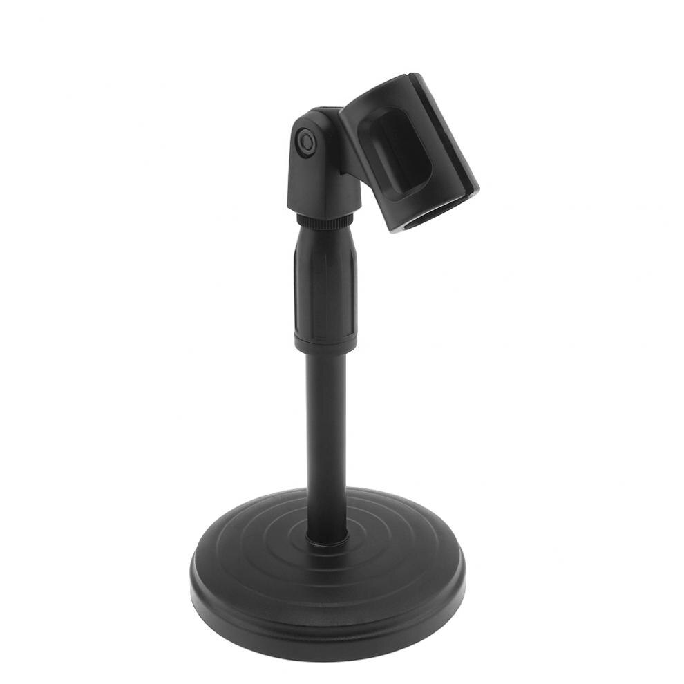 Portable Desktop Lifting Plastic Weighted Disc Microphone Stand for General Meeting / Computer Microphone / Live Broadcast