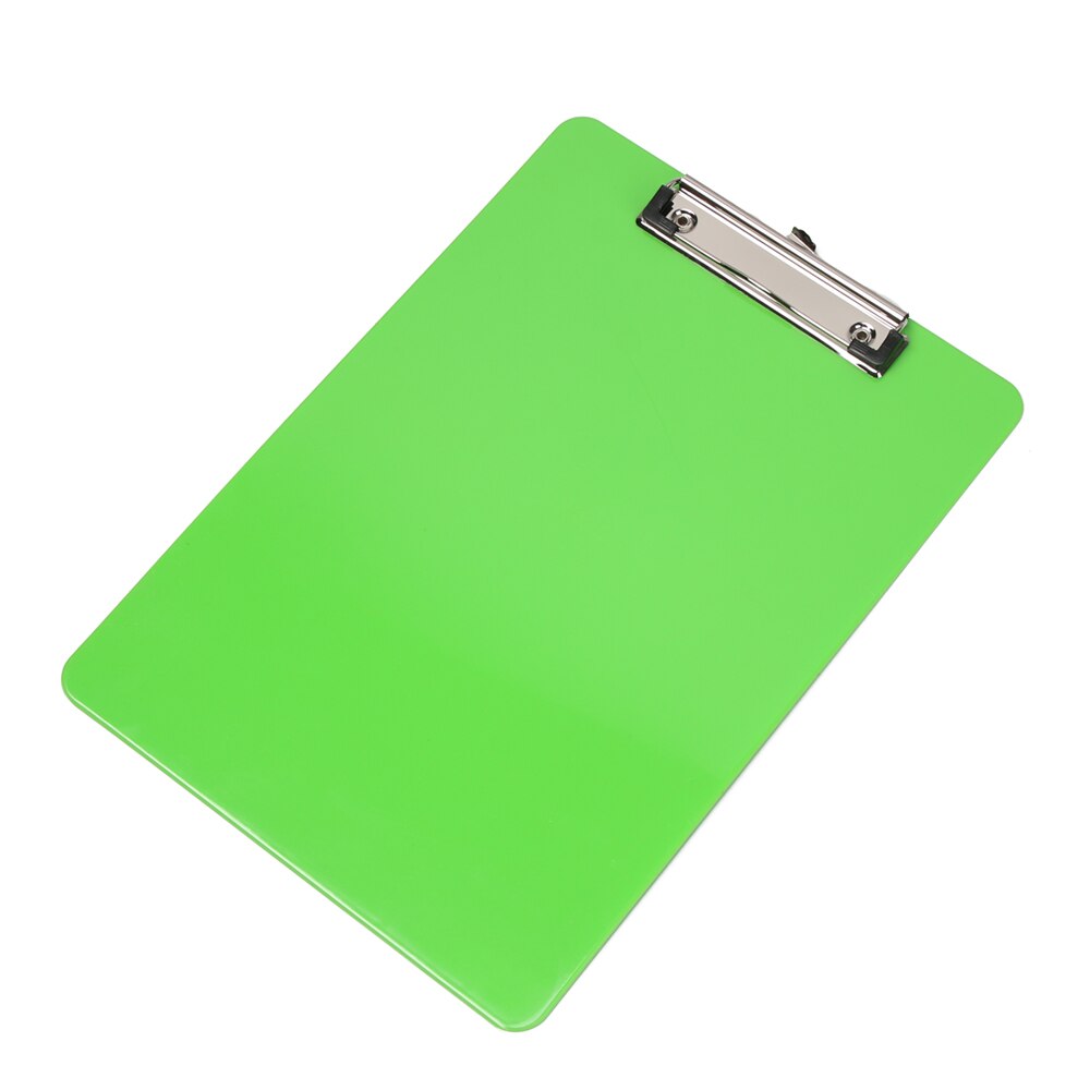 1PC 230*320mm Plastic Clipboards Writing Board A4 Clip Folder Board Storage Files Stationery Office School Supplies 6 Colors