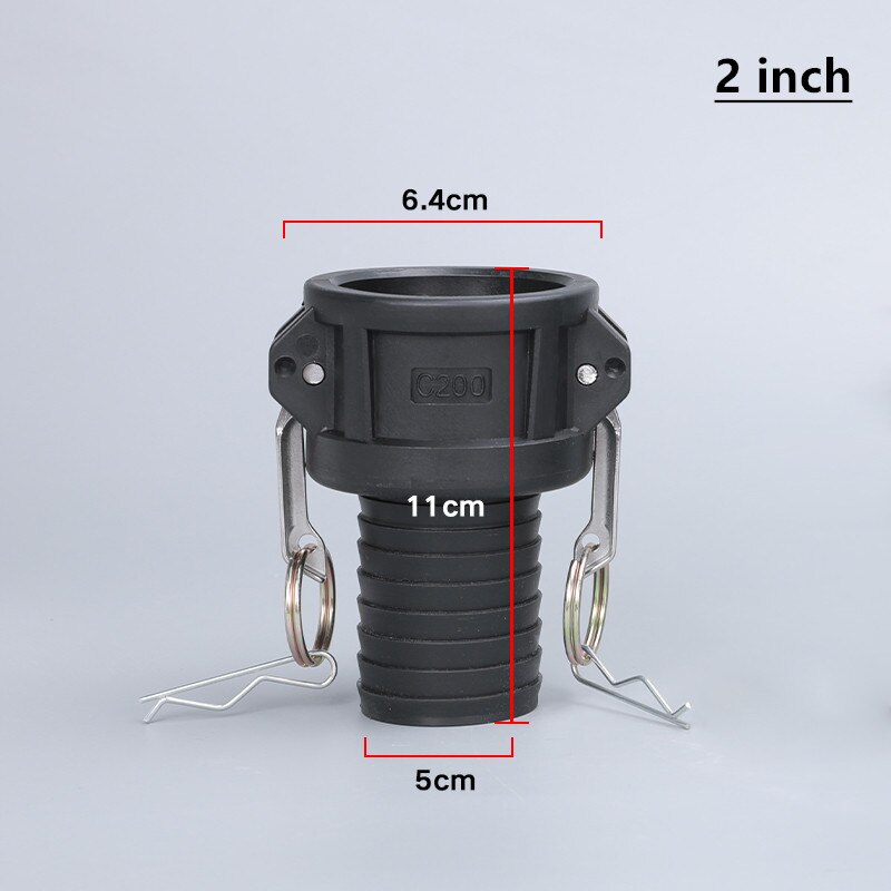 Thicken plastic Camlock to 1 inch 2 inch Hose IBC tank valve fittings water tank connector Garden Tool
