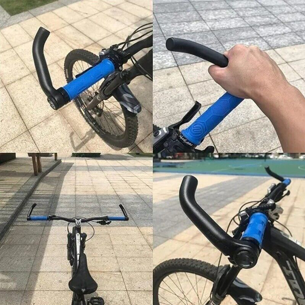 Adjustable Bike Grip Bar End Handle Auxiliary Riding Horn Rest Handlebars Cycling MTB Road Bicycle Metal Accessories