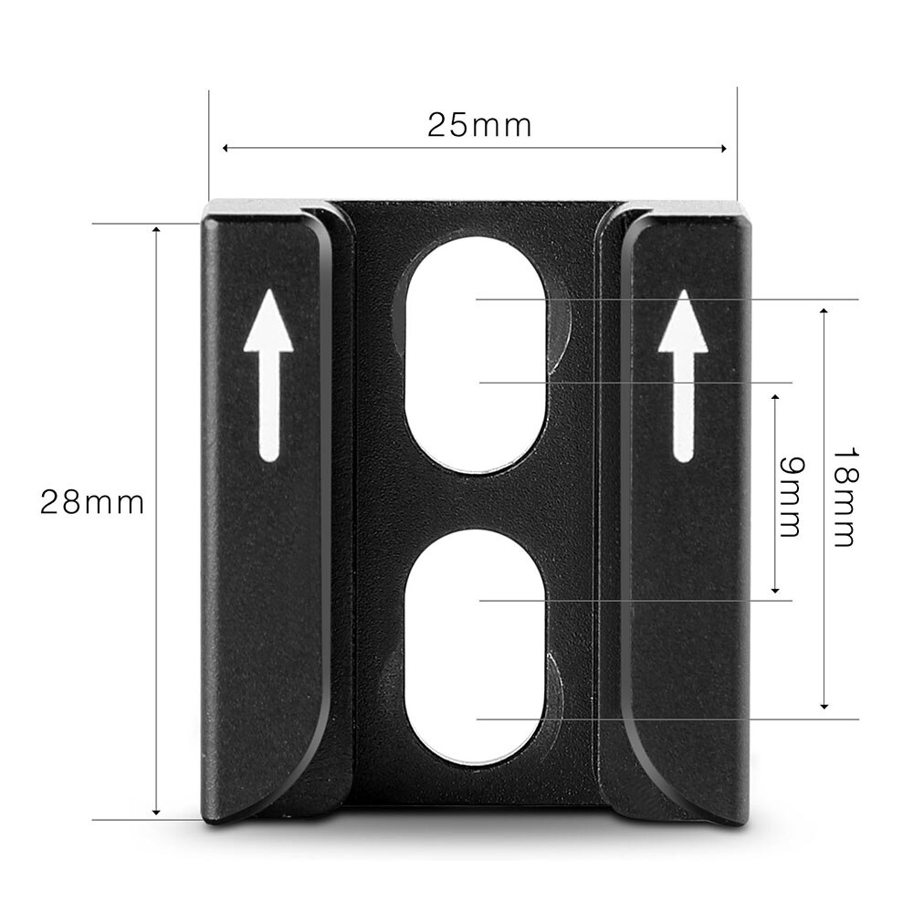 Smallrig Camera Foto Accessoires Koude Schoen Adapter Met Twee 1/4 &quot;Schroefdraad Gaten Voor Flash Licht Monitor Microfoon Bevestigen-1960