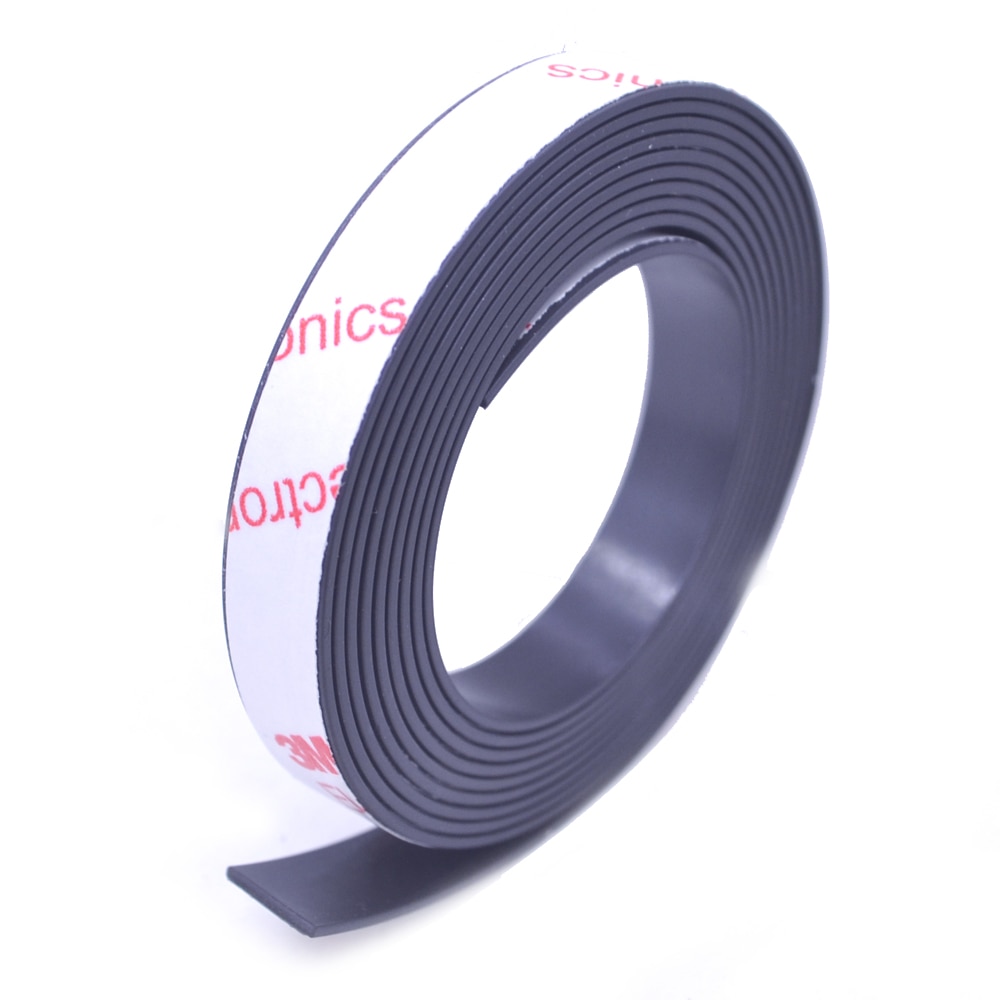 1 Meter 10*1 10*2 12*2 15*1 20*1 30*1mm Zelfklevende Flexibele Zachte Magnetische Strip Rubber Magneet Tape Breedte 10 Mm/15 Mm/30 Mm