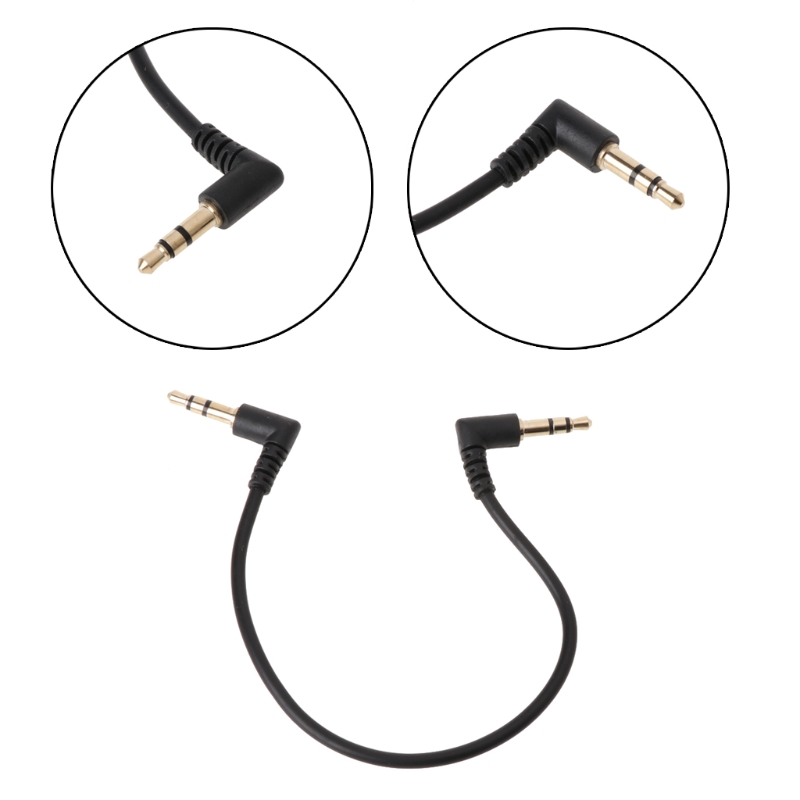 2022 90 Graden Haaks 3.5Mm Jack Male Naar Male Stereo Kabel Voor Auto Aux