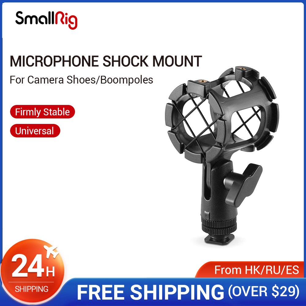 SmallRig uniwersalny Microhone zaszokować adapter robić montażu z mikrofonami robić butów zimnych wsparcie uchwyt - 1859