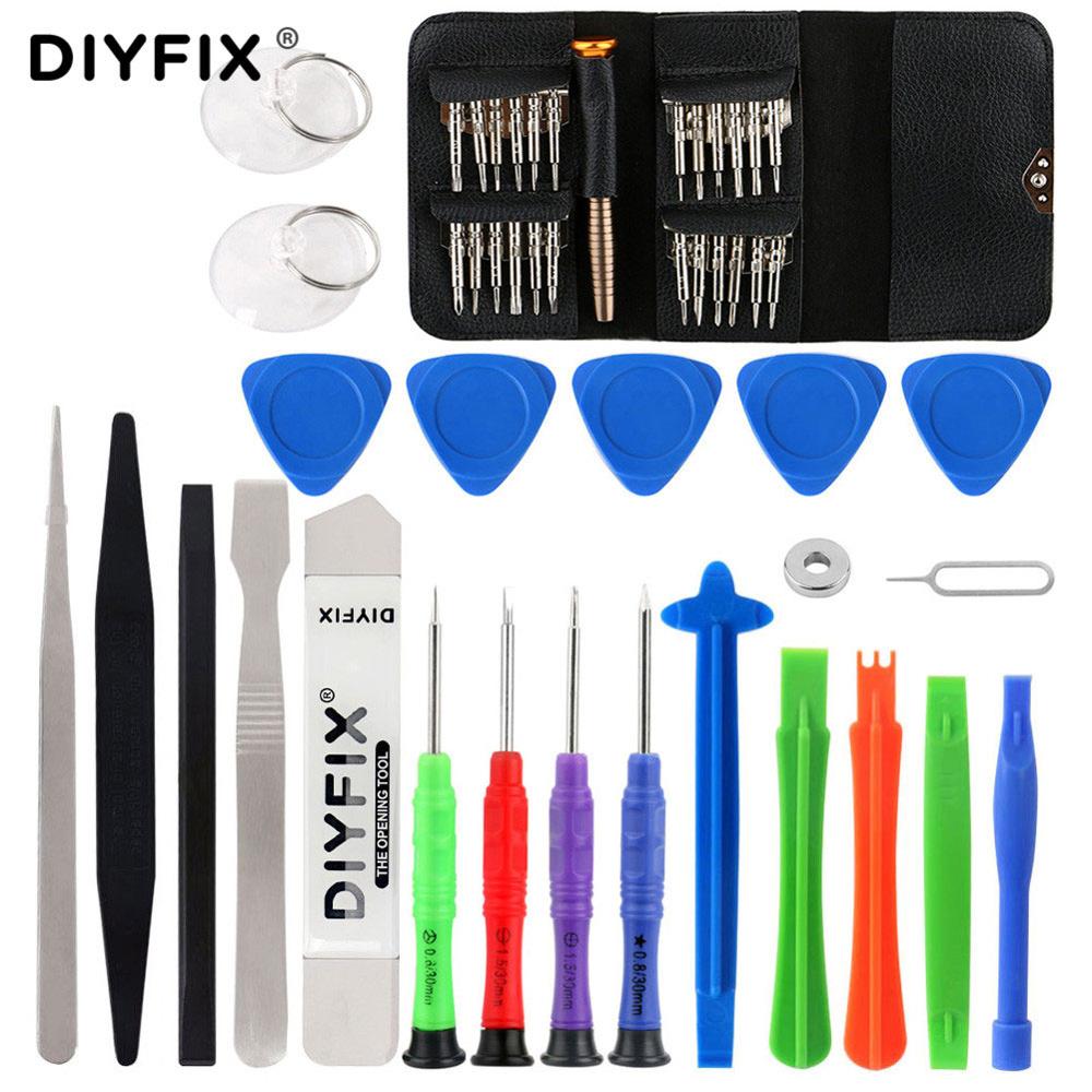 DIYFIX Mobile Phone Repair Tools Opening Screwdriver Set for iPhone MacBook Xiaomi Tablet PC Small Toy Disassemble Hand Tool Kit