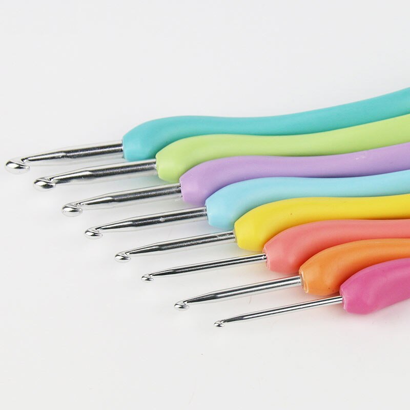 8 stk/set Naalden Aluminium Haaknaalden Naalden Knit Weave Craft Garen Naaien Gereedschap Haak Breinaalden 2.5-6.0mm