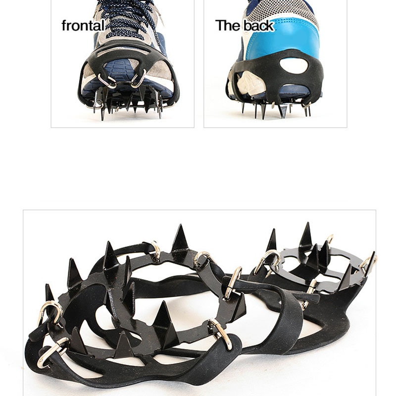 1 para 18 zębów raki antypoślizgowe lód śnieg wspinaczka antypoślizgowe pokrowce na buty kolec knagi raki antypoślizgowe ochraniacze