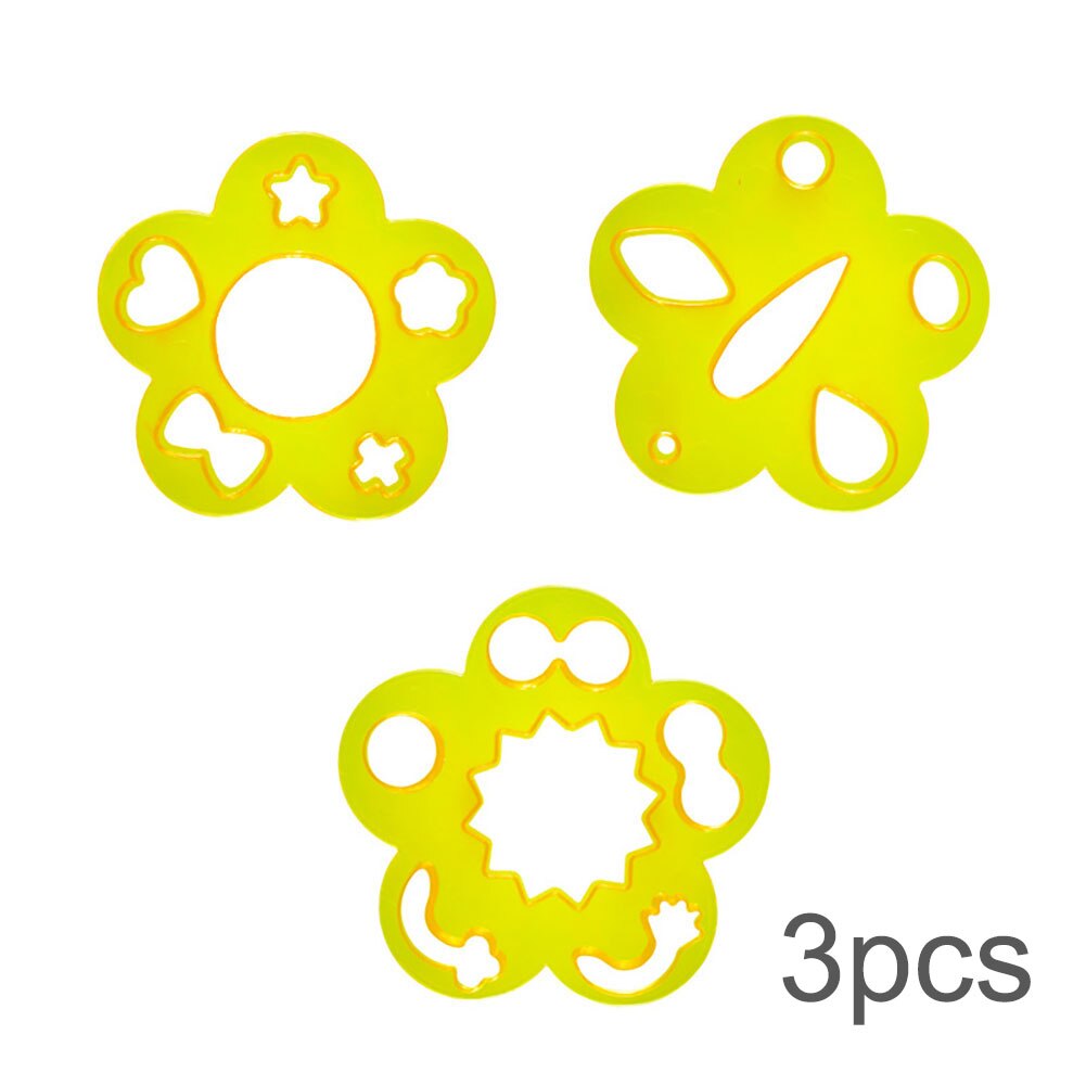 Cartoon Rice Ball Molds DIY Smiling Face Shape Sushi Maker Mould Seaweed Cutter Rice Ball Kitchen Bento Decoration Accessories: Normal style C 3pcs