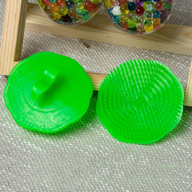 Cepillo de masaje para cabeza, champú para masaje, peines, lavado de pelo, cuero cabelludo, cabeza elástica de silicona, peine de Spa, herramienta de estilismo redondo, 1 Uds.