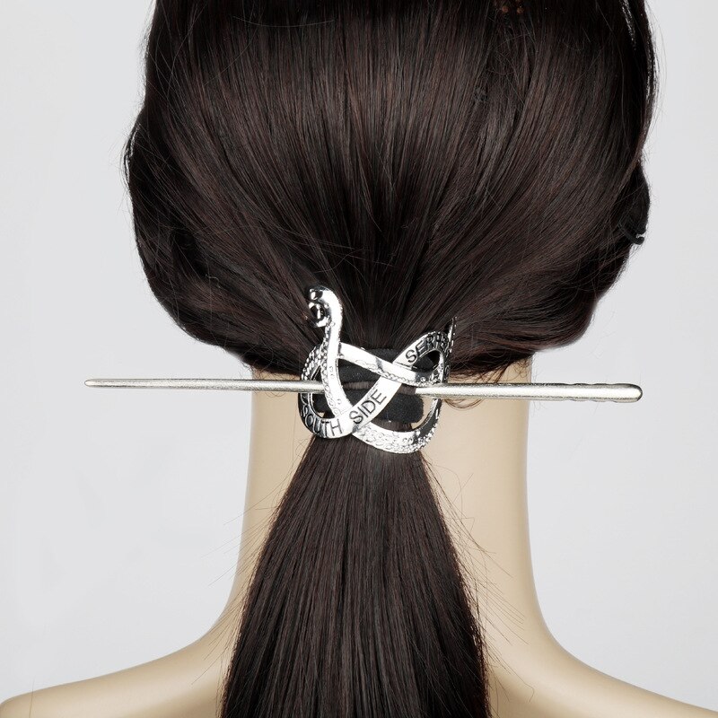 Schlange förmigen Jahrgang Haarnadel und Haarnadel Jahrgang Silber Ebene Haar Zubehör Haarnadel retro Haar Stifte KäFeige Femme Schmuck