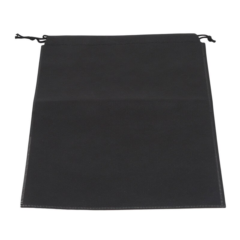 Waterdichte schoenen organizer tas, reistas, draagbare schoenen opbergtas, trekkoord tassen, dolap organizer 10 stuks, tas: Zwart / S