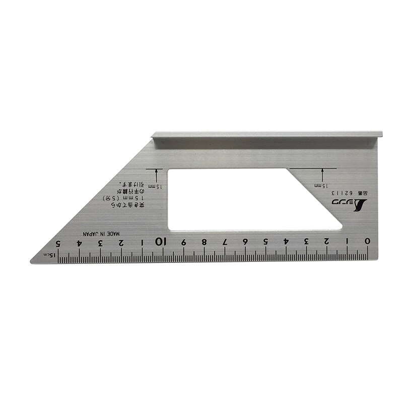 Japan Shinwa 62112 multi purpose angle ruler 45 ° 90 ° cross line ruler woodworking angle ruler
