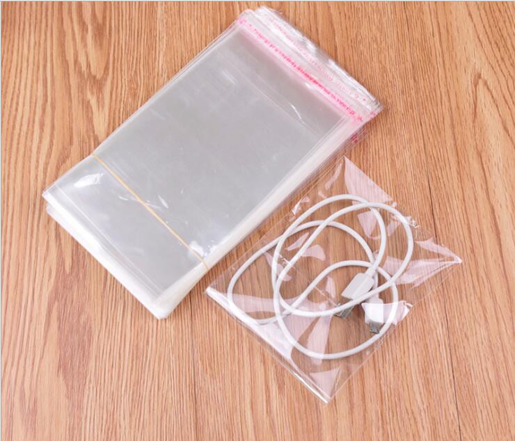 1000pcs/lot opp bag self adhesive clear transparent bags for jewelry Plastic baggies self sealing plastic packaging bags