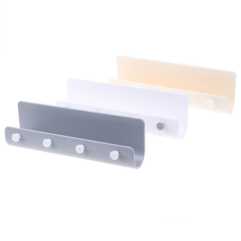 3Colors Self Adhesive Wall Hooks Key Holder Stick on Wall Door Letter Mail Box Hanger