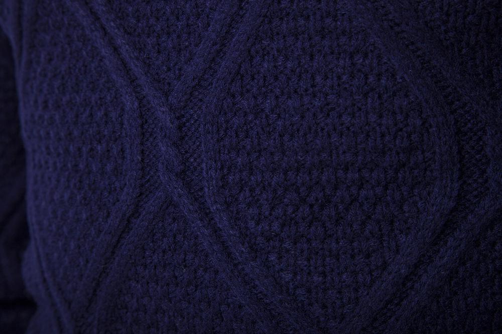 Heren Trui Gebreid Lange Effen Kleur Reguliere Truien voor Man