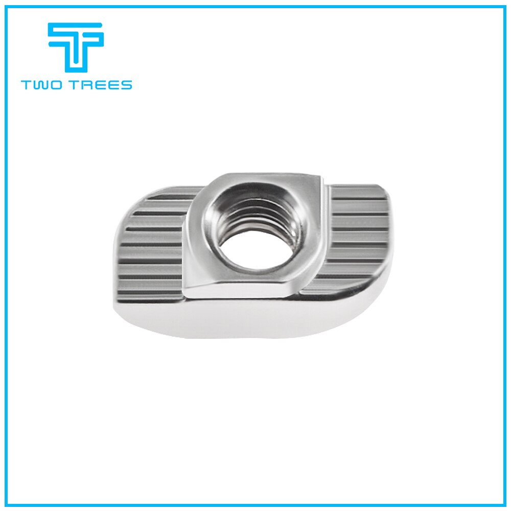 50 teile/los ZWEI BÄUME 3D Drucker Teile M3/M4/M5 Kohlenstoff Stahl T typ Muttern Verschluss Aluminium Anschluss für Industrielle Profil