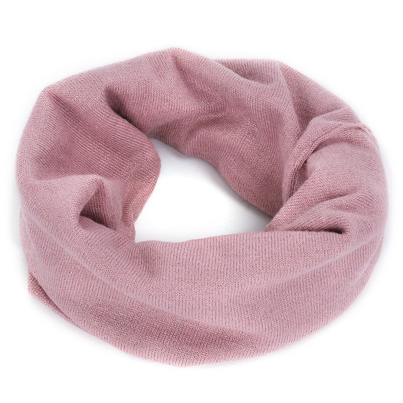 Winter Luxury Cashmere Ladies Scarf Women Solid Color Neck Warmer Ring Scarf Wool Scarves Kerchief Comfortable