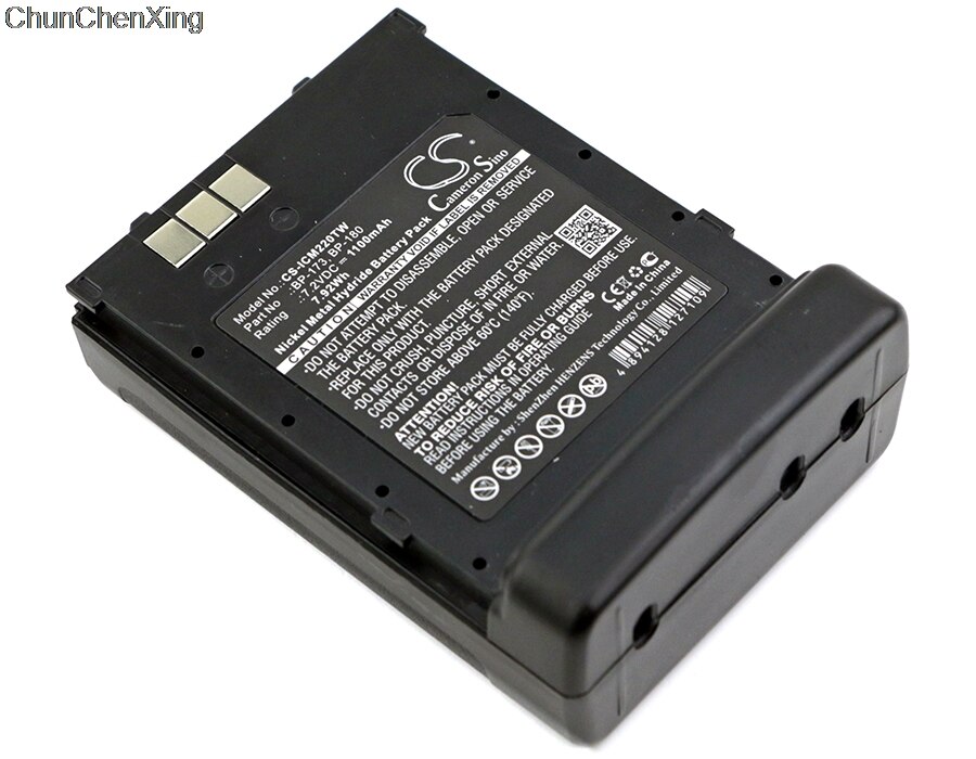 Cameron Sino batería de 1100mAh BP-173, BP-180 para Icom IC-12A,21AE,T22,T22A,T22E,T42,T42A,T42E,T70,T7