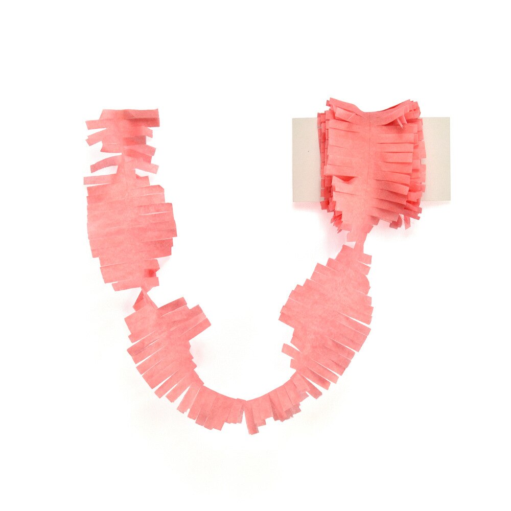 3M Fringed Party Streamers Tissue Paper Garland DIY Fringe Curtain Banners Photo Backdrop Wedding Birthday Shower Decoration: A08 Watermelon