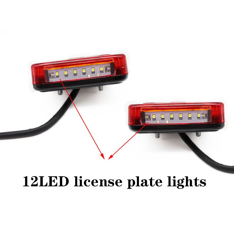12V 26LED Vrachtwagen Caravan Achterlicht Richtingaanwijzer Brake Stop Lamp Achterlicht Kentekenverlichting Reverse van
