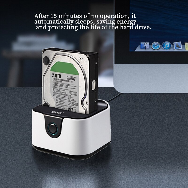 GODO SATA Hard Disk Dock Double Digit Usb3. 0 Offline Copy Hard Disk Box Extraposition Multi-functional Hard Disk Base