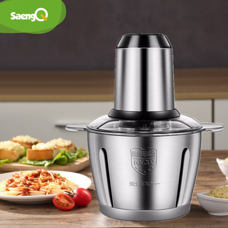2 Speeds 300W Stainless Steel Electric Chopper 3L Capacity Meat Grinder Mincer Processor Slicer electric food chopper