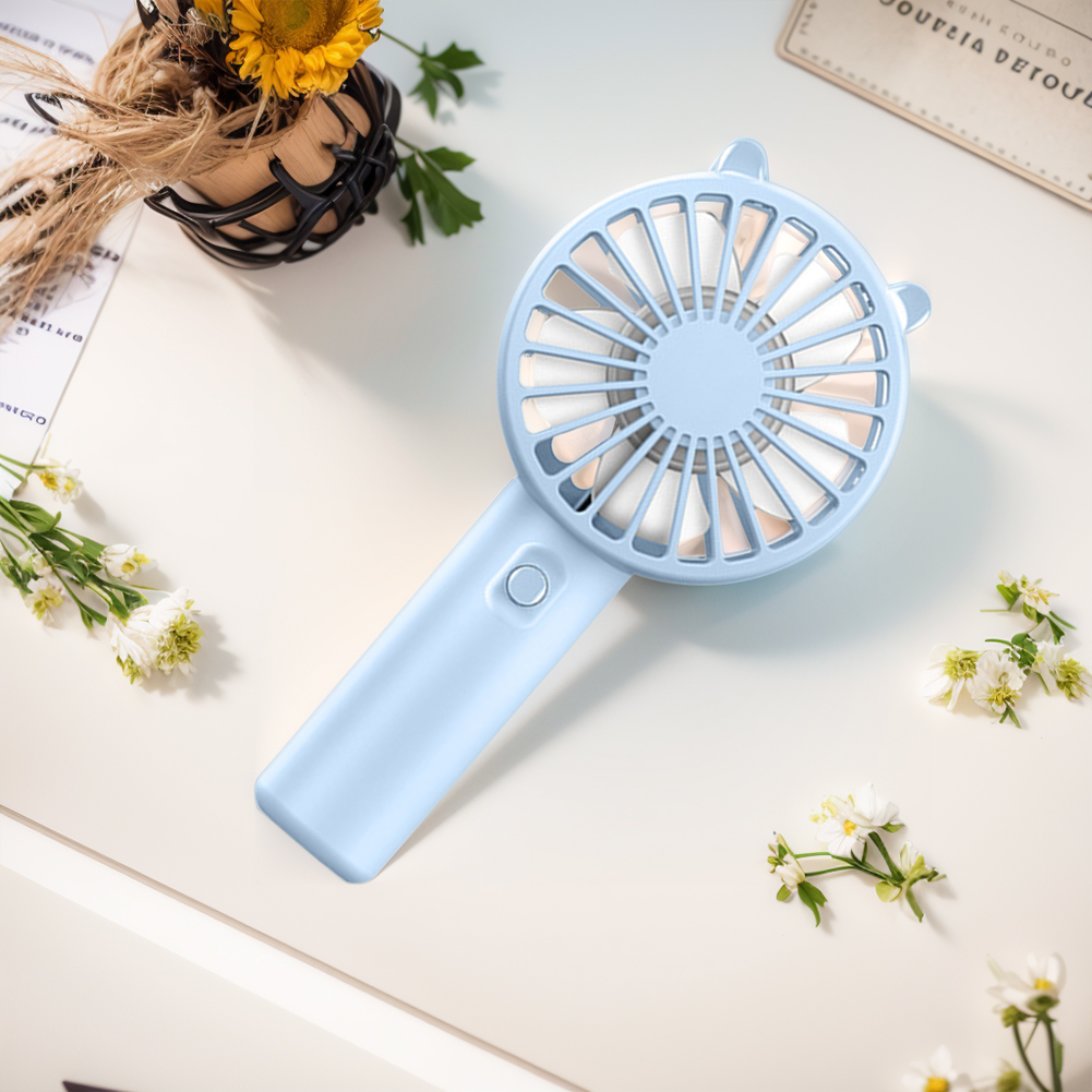 Portable Handheld Fan USB Rechargeable 300mAh Eyelash Mute Cooler Small Cooling Fan for Student Dormitory Office