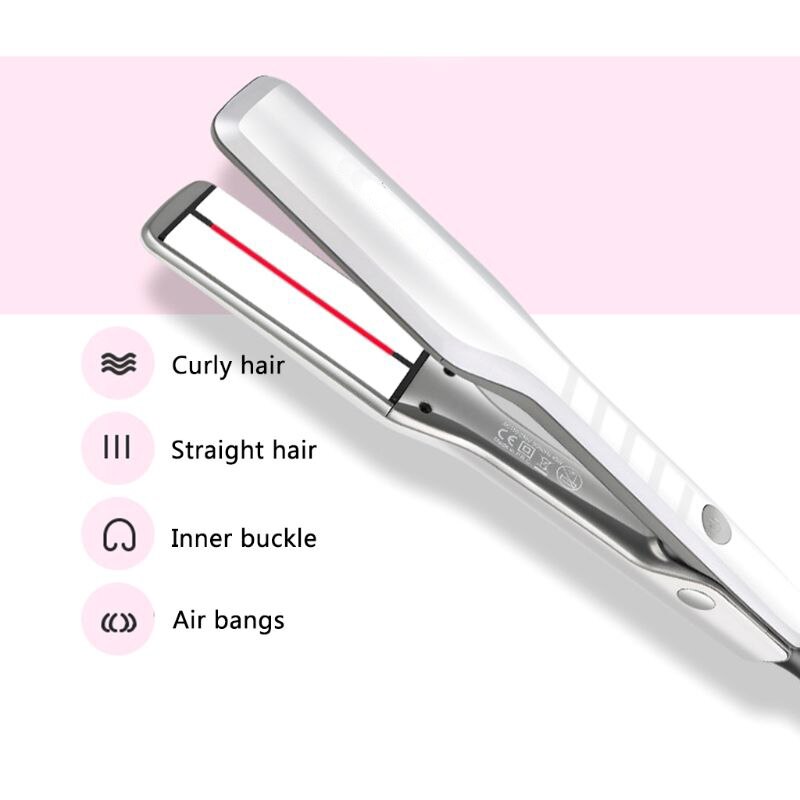 Hair Straighteners Ceramic Infrared Ultrasonic with Not Hurt Hair LCD Hair Straightener Plywood Adjustable Temperature