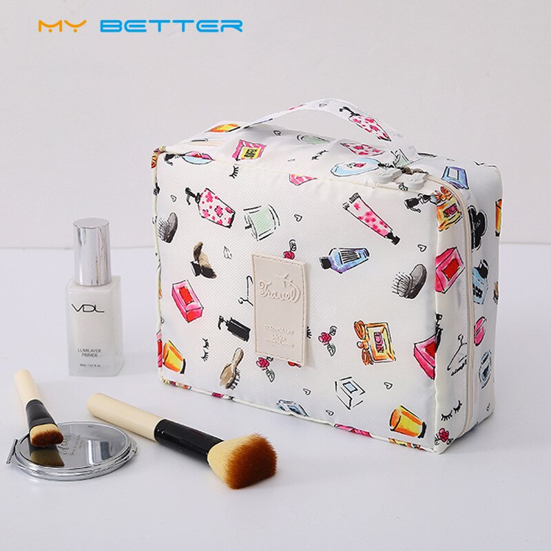 Bolsa Neceser de viaje para cosméticos, bolsos de maquillaje para mujeres, organizador de artículos de tocador, resistente al agua, almacenamiento femenino, estuches de maquillaje