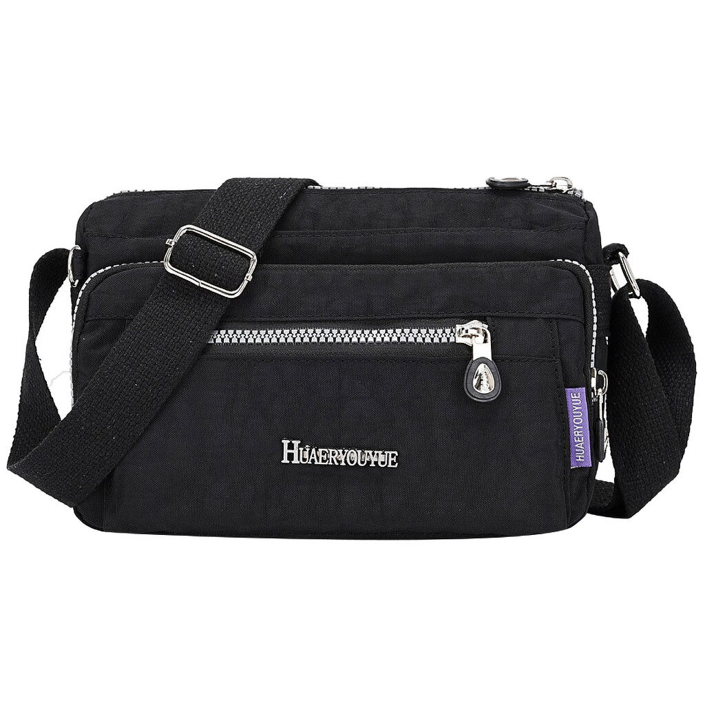 Vrouwen Messenger Bag Nylon Schoudertas Dames Bolsa Feminina Waterdichte Reistas vrouwen Crossbody Bag #15: Black