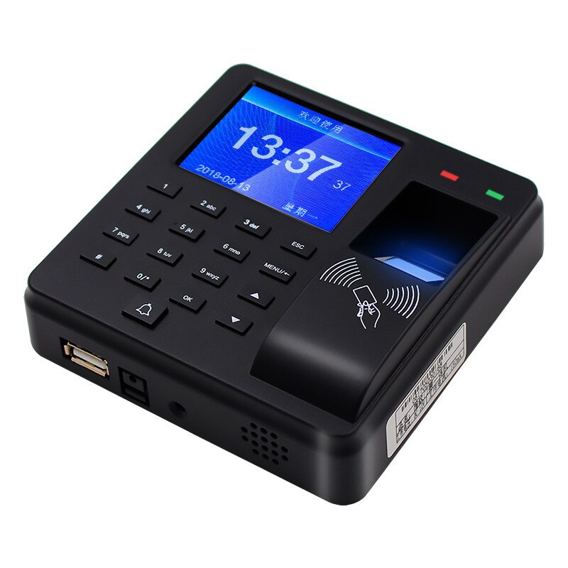 Intelligent Fingerprint Attendance Machine With Access Control Swipe ID Card Password Unlock Employee Smart Clock Recorder