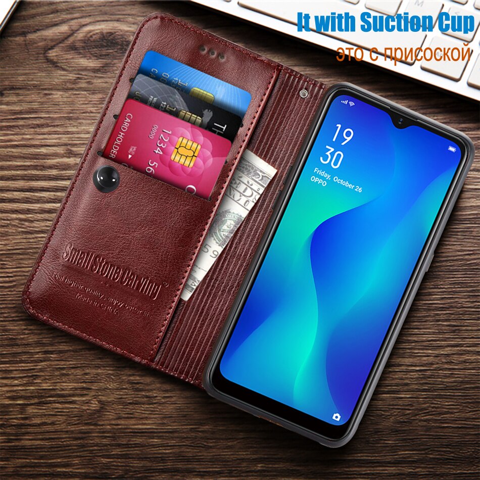 OPPO A1K Case Wallet Book style Flip leather Phone Case For OPPO A1K CPH1923 CPH 1923 A 1K OPPOA1K Case Soft 6.1 inch