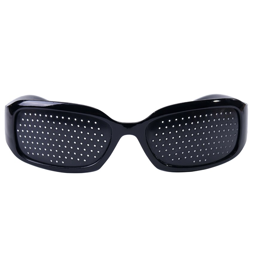 Black Sunglasses Anti-fatigue Vision Care Microporous Glasses Eye Exercise Eyesight Improve Anti-myopia Unisex Eyewear: Full holes