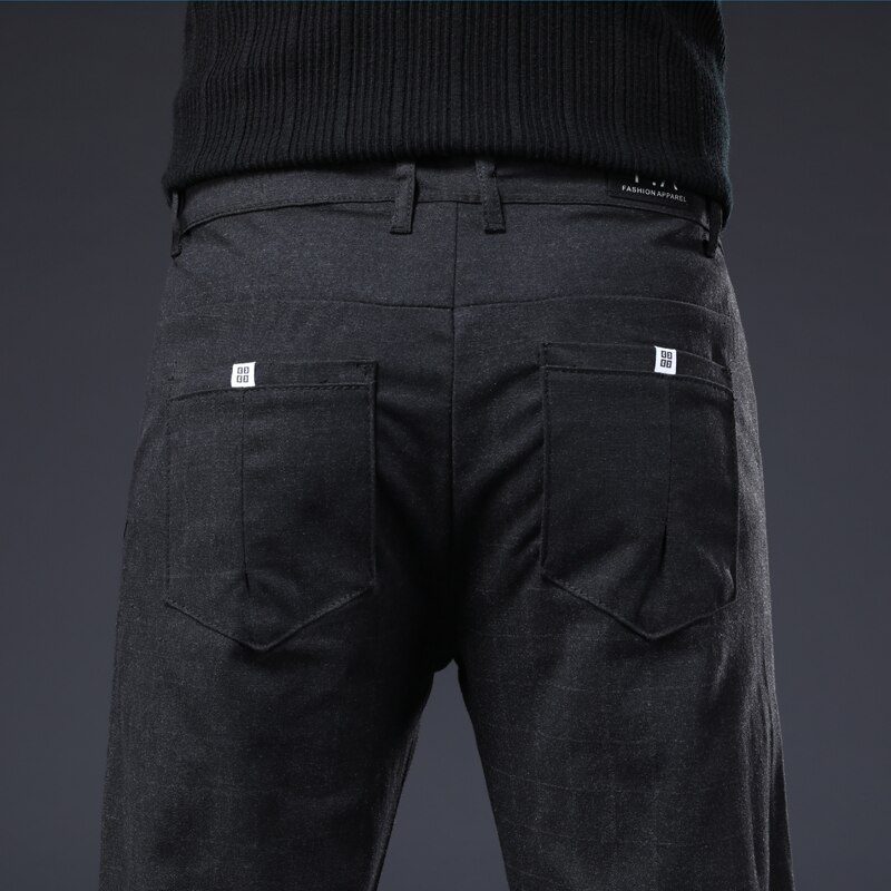 Lente herfst heren casual broeken merk zakelijke broeken herenkleding katoenen formele broeken heren