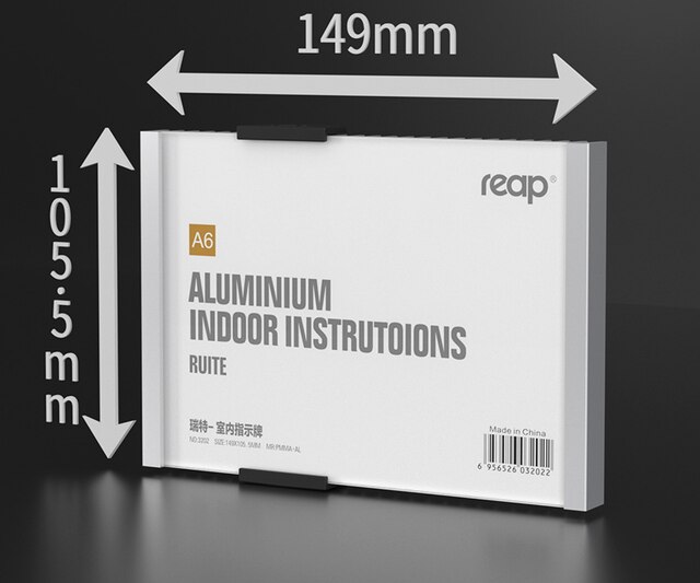 1pcs Silver Aluminum Alloy Wall Door Sign Plate Company Department Signboard Replacement Hospital Works Display Board: 149x105.5mm