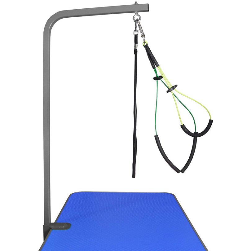 No-Sit Haunch Holder Steel Wire Rope Pet Dog Grooming Arm with Clamp Restraint for Large and Small Cat Dogs