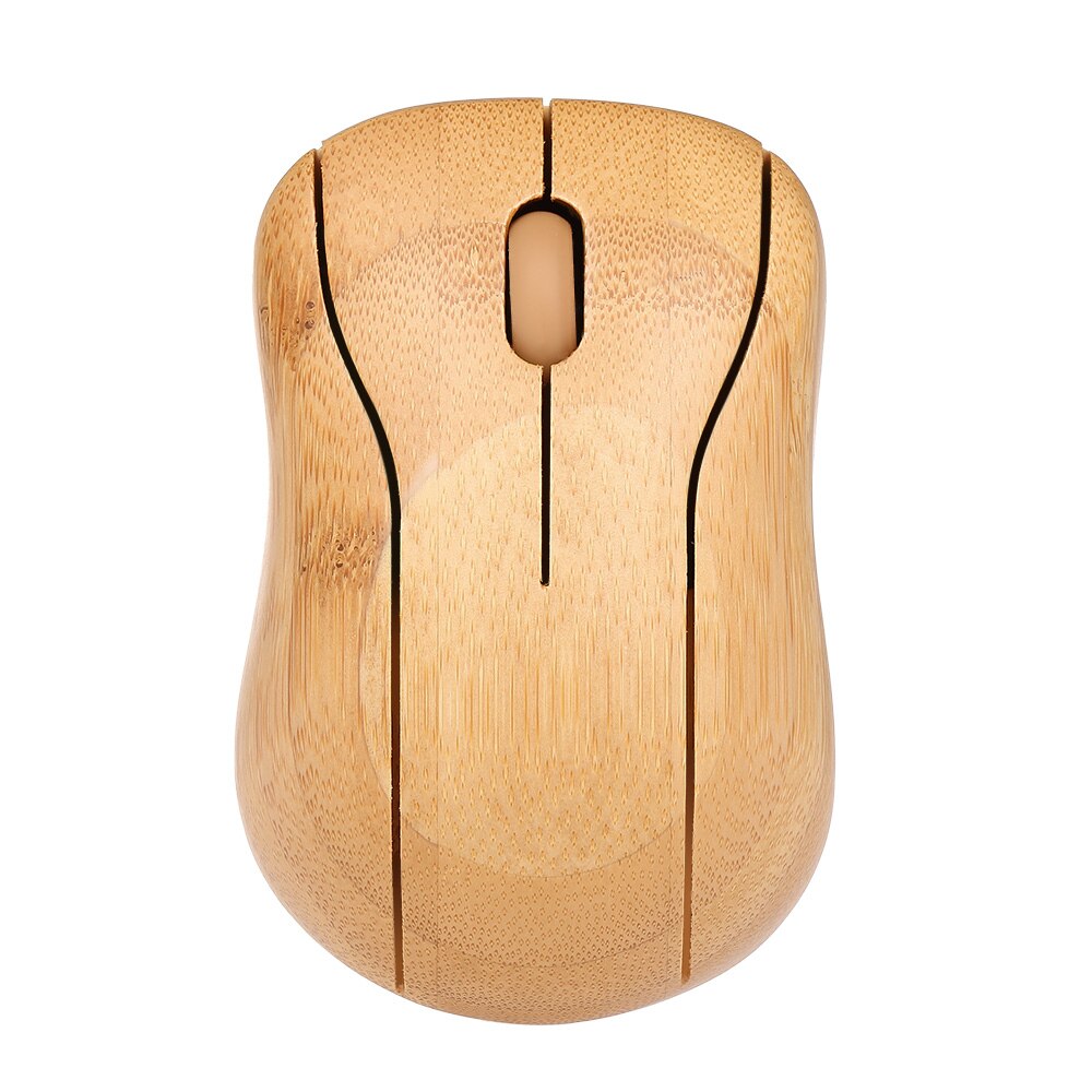 Combo clavier et souris sans fil en bambou, 2.4G, fabriqués à la main, en bois naturel, Plug and Play, pour PC: Mouse