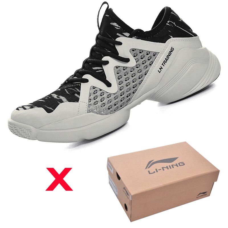 Li-Ning Vrouwen Quick Training Schoenen Kussen Flexibele Dansschoenen Ademend Sneakers Voering Li Ning Sportschoenen AFHM026 XYA038: no box AFHM026-2H / 6.5