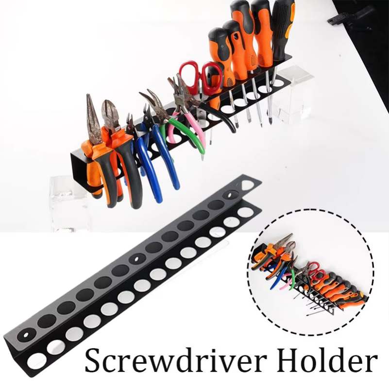 Skruetrækkerholder - Værktøj Organizer til Værksted - Hammerholder og Tang Organizer