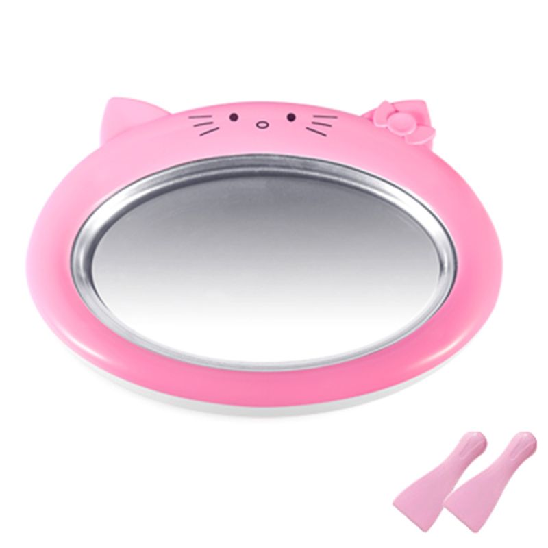 Tecknad mini glassmaskin stekt yoghurt maskin sommar cool glassmaskin glass roller rullmaskin för barn barn