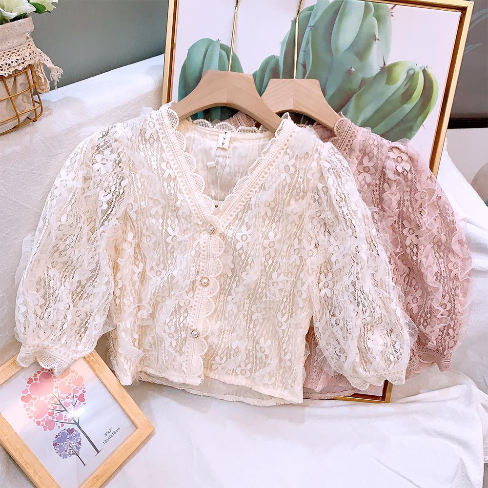 Brand New Baby Girls dolce Cardigan in pizzo giacca moda ragazza bambini principessa top primavera autunno cappotti Casual abbigliamento per bambini