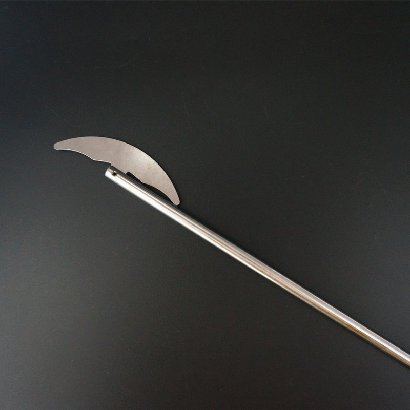 1pcs lab stainless steel paddle, crooked blade for round-bottom flask stright propeller for stirrer mixer blender machine