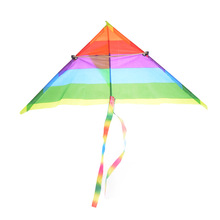 Outdoor Rainbow Kite Lange Staart Nylon Speelgoed Voor Kids Kinderen Kite Stunt Kite Surf Zonder Controle Bar En Lijn vliegers