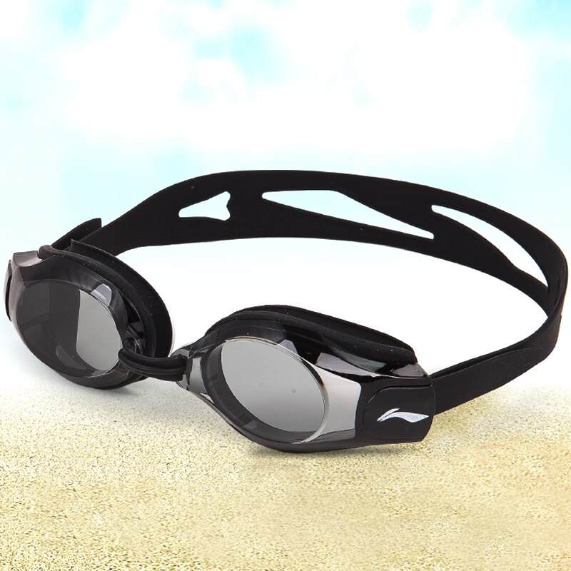 Li Ning gafas de natación para hombres y mujeres HD anti-fog gafas de natación impermeables gafas de buceo equipo